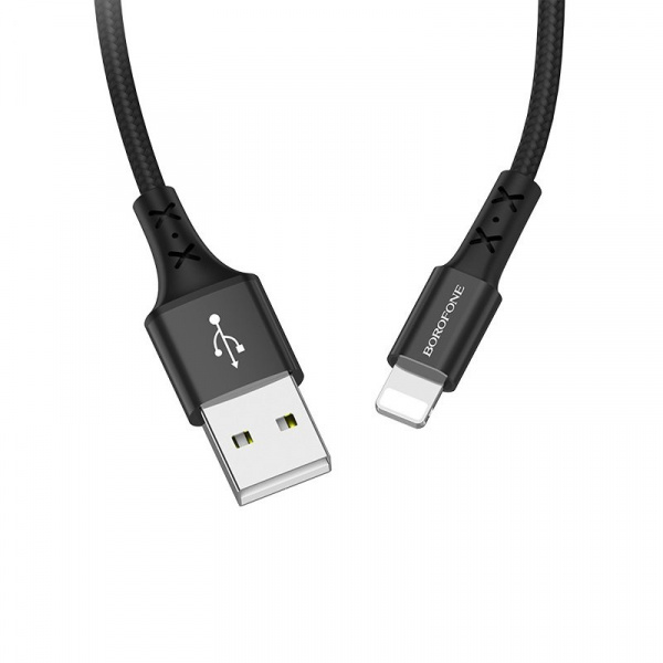 Кабель Borofone BX20 Enjoy, lightning, 1 м, черный