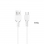 Кабель Hoco X20 Flash, USB - USB Type-C, 1 м, белый
