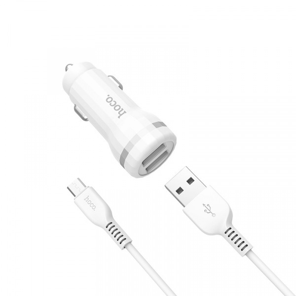 Автомобильное зарядное устройство Hoco Z27 Staunch, Micro USB