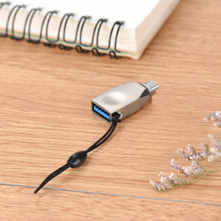 Адаптер Hoco UA10, USB - Micro-USB