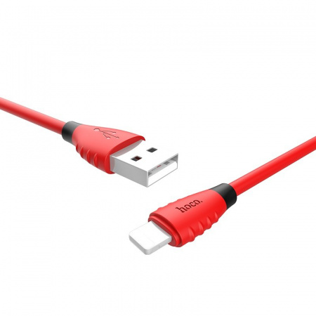 Кабель Hoco X27, lightning, 1.2 м, красный