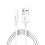 Кабель Hoco X23, lightning, 1 м, белый